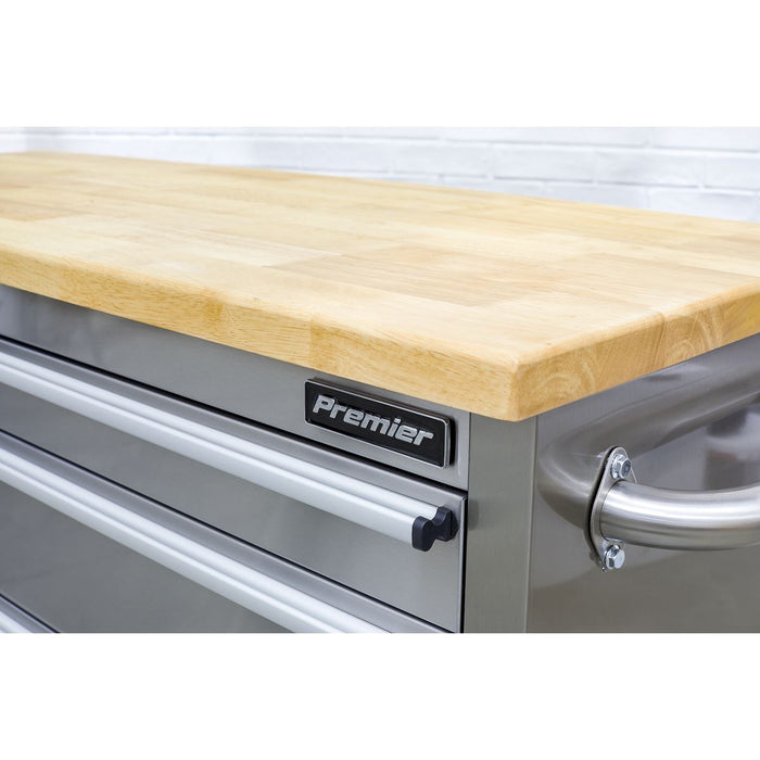 Sealey Mobile Stainless Steel Tool Cabinet 4 Drawer AP4804SS Sealey - Dynamic Drive