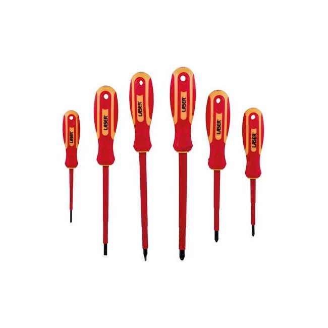 Laser VDE Insulated Screwdriver Set 6pc 8455 Laser - Dynamic Drive