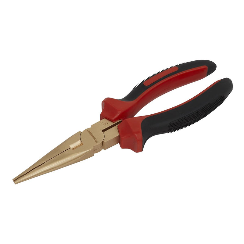 Sealey Long Nose Pliers 200mm Non-Sparking NS075 Sealey - Dynamic Drive