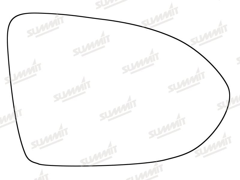 Summit Stick-On Standard Mirror Glass fits VW Passat 15 on RHS Summit - Dynamic Drive
