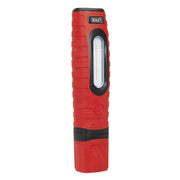 Sealey Rechargeable 360 Inspection Light 16 SMD LED & 3W LED Red 2 x Lithium-ion Sealey - Dynamic Drive