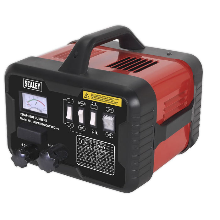 Sealey SUPERBOOST180 Car Starter/Charger 180/40Amp 12/24V 230V Sealey  - Dynamic Drive