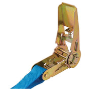 Silverline Ratchet Tie Down Strap S-Hook 4.5m x 25mm Rated 250kg Capacity 500kg Silverline - Dynamic Drive