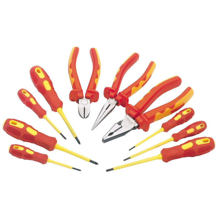 Draper VDE Approved Fully Insulated Pliers and Screwdriver Set (10 Piece) 71155 Draper - Dynamic Drive