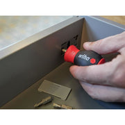 Wiha Magnetic SoftFinish® Stubby Screwdriver with Bit Magazine (PH, PZ) Wiha - Dynamic Drive