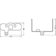 Osram LEDriving FOG additional mounting for Infinity models, FOG101-INF-M, brack Osram - Dynamic Drive