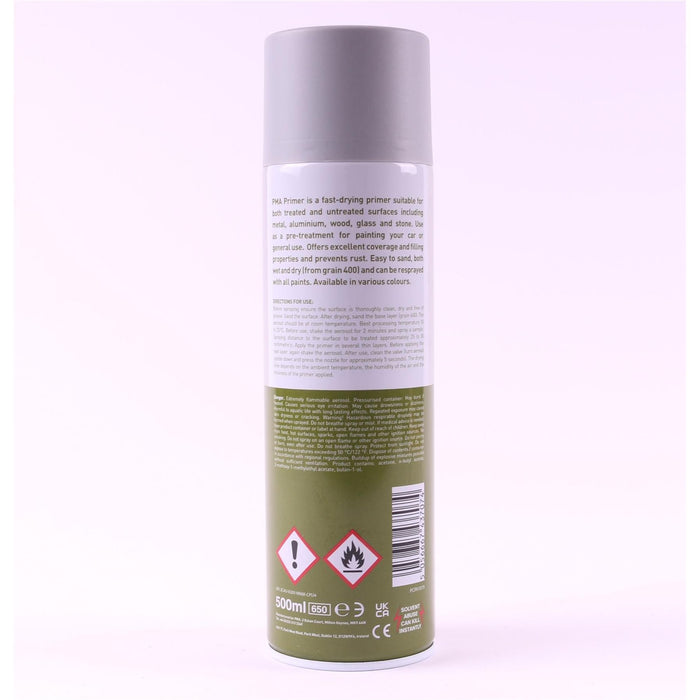 6x Autotek Professional Grey Primer 500Ml Spray Paint High Coverage Autotek - Dynamic Drive