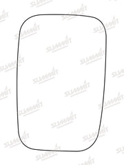 Summit Stick-On Commercial Mirror Glass fits Transit Bus 86 to 94 LHS RHS Summit - Dynamic Drive