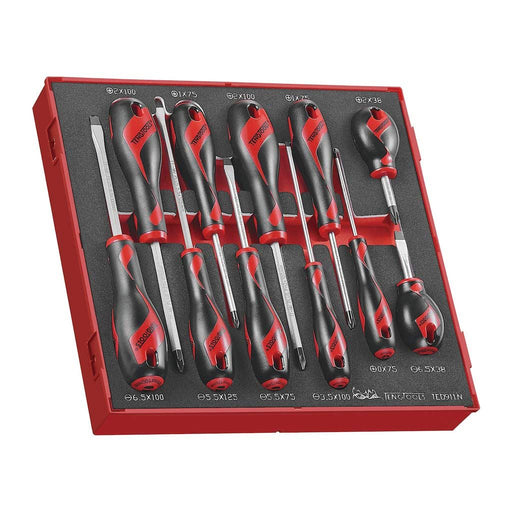 Teng Tools Screwdriver Set Mixed FOAM2 11 Pieces Teng Tools - Dynamic Drive