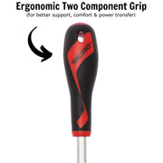 Teng Tools Flat Screwdriver 1.6 x 10.0 x 200mm XL Hex Shaft Teng Tools - Dynamic Drive