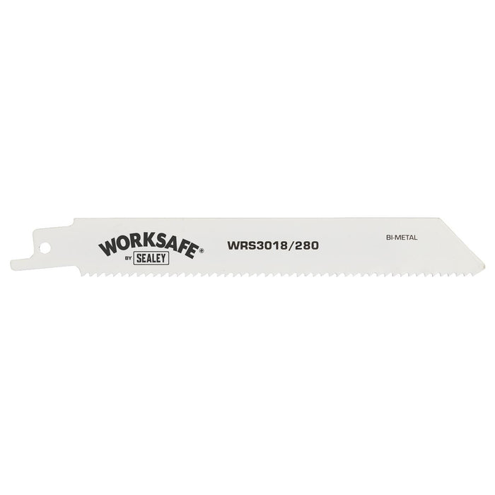 Sealey Reciprocating Saw Blade 280mm 10tpi Pack of 5 WRS3018/280 Sealey - Dynamic Drive