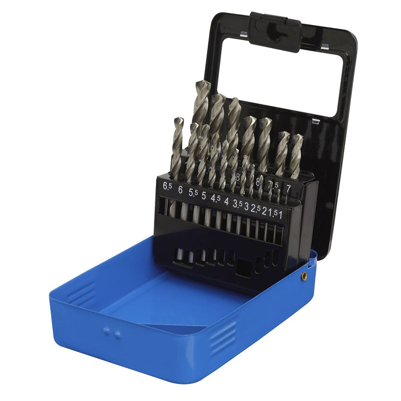 Sealey HSS Split Point Fully Ground Drill Bit Set 19pc Metric AK47191 Sealey - Dynamic Drive