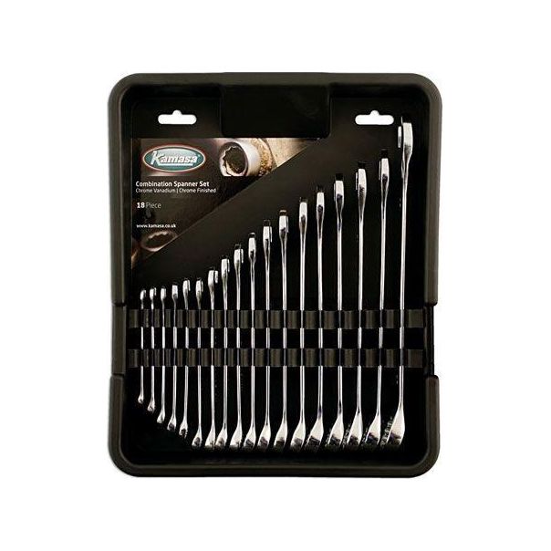 Kamasa Combination Spanner Set 18pc 56052 Kamasa - Dynamic Drive