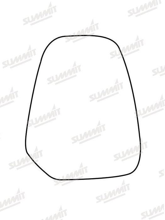 Summit Stick-On Commercial Mirror Glass fits Ford Transit Courier 14 to 17 LHS Summit - Dynamic Drive