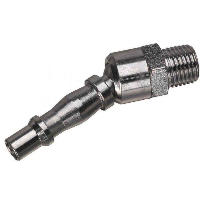 Sealey Swivel Screwed Male Adaptor Air Line Connector Quick Coupling 1/4" BSPT Sealey  - Dynamic Drive
