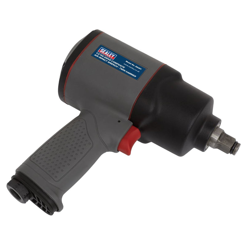 Sealey Air Impact Wrench 1/2"Sq Drive Composite Twin Hammer SA201 Sealey - Dynamic Drive