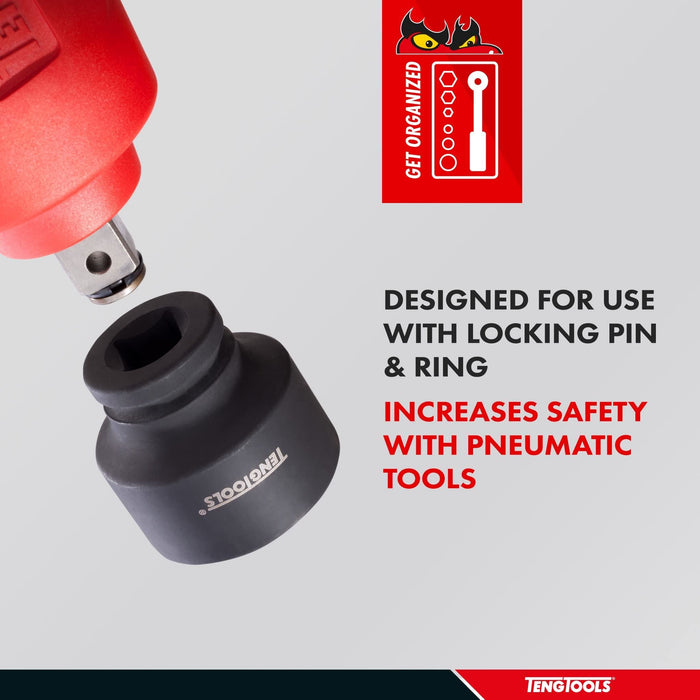 Teng Tools 1" Impact Socket DIN Metric 24mm Teng Tools - Dynamic Drive