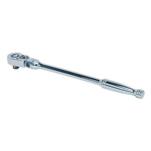 Sealey Ratchet Socket Wrench Flexi Head 300mm 3/8" Drive Pear Head Flip Reverse Sealey  - Dynamic Drive