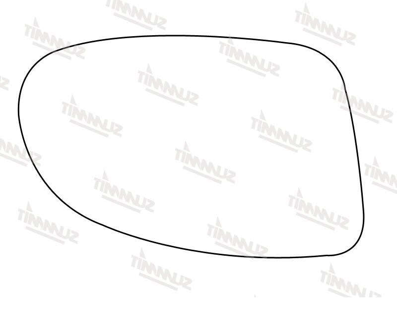 Summit Stick-On Standard Mirror Glass fits Vauxhall Omega RHS Summit - Dynamic Drive