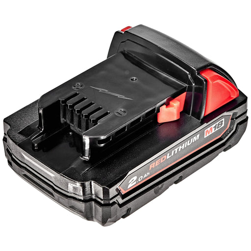 Milwaukee M18B2 M18 2.0Ah Lithium-Ion Battery - Red Milwaukee - Dynamic Drive
