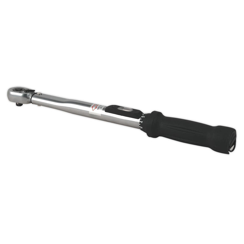 Sealey Torque Wrench Locking Micrometer Style 3/8"Sq Drive10-110Nm(10-80lb.ft) C Sealey - Dynamic Drive