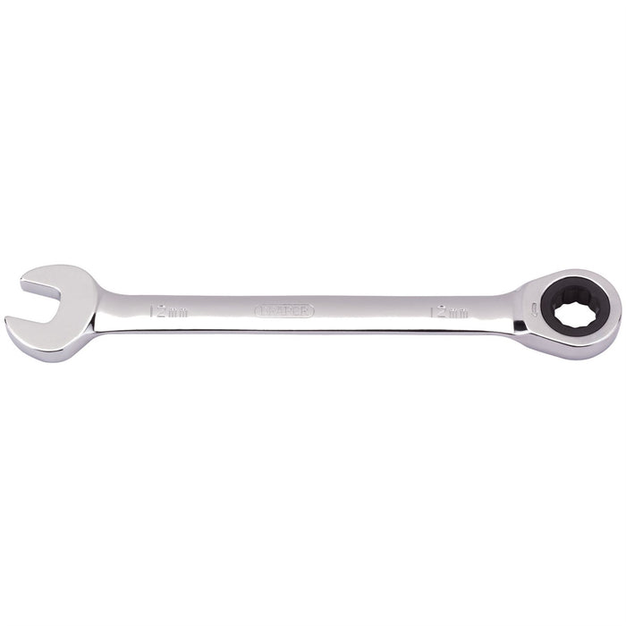 Draper Metric Ratcheting Combination Spanner, 12mm 31009 Draper - Dynamic Drive