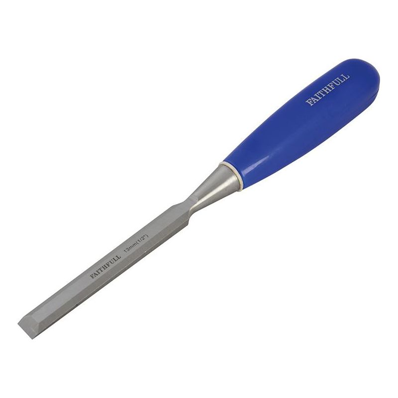 Faithfull Bevel Edge Chisel Blue Grip 13mm (1/2in) Faithfull - Dynamic Drive