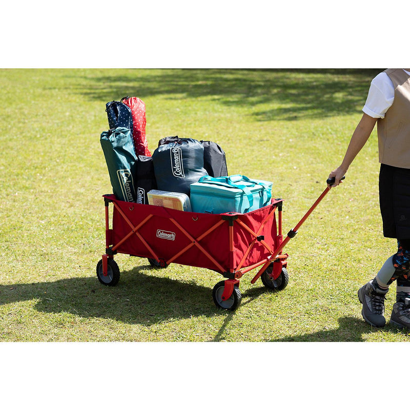 Coleman Camping Wagon 2000035214 Max. 85kg Hand Cart Trolley Red Foldable Garden Coleman - Dynamic Drive