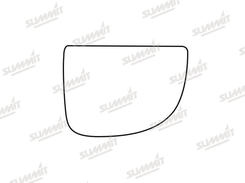 Summit Stick-On Commercial Lower Blind-Spot Mirror Glass fits Iveco Daily 14 on RHS Summit - Dynamic Drive