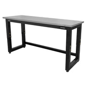 Sealey Steel Adjustable Workbench with Stainless Steel Worktop 1830mm Heavy-Duty Sealey - Dynamic Drive