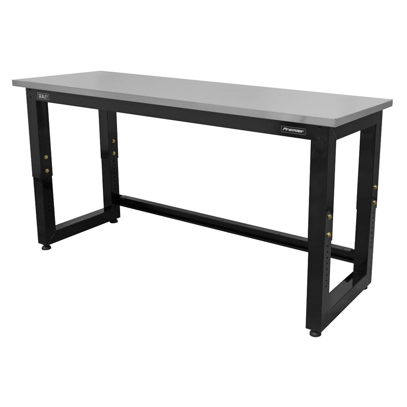 Sealey Steel Adjustable Workbench with Stainless Steel Worktop 1830mm Heavy-Duty Sealey - Dynamic Drive
