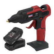 Sealey Cordless Glue Gun Kit 20V 2Ah SV20 Series CP20VGGKIT1 Sealey - Dynamic Drive