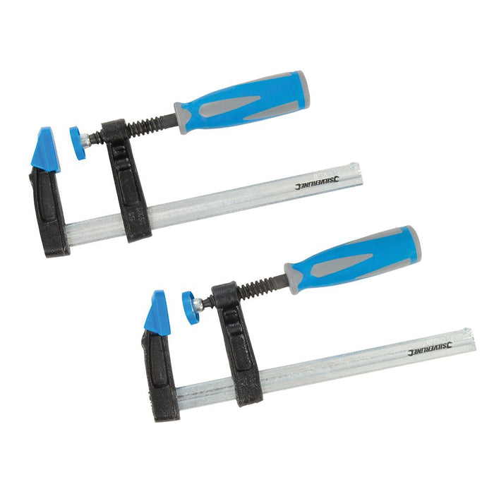 Silverline F-Clamp Set 2pce 150 x 50mm 590588 Silverline  - Dynamic Drive