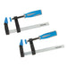 Silverline F-Clamp Set 2pce 150 x 50mm 590588 Silverline  - Dynamic Drive