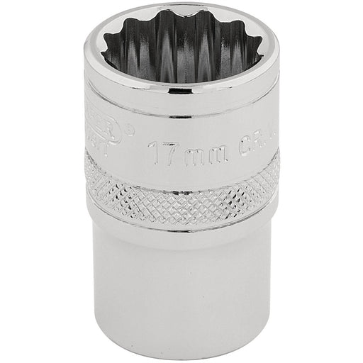 Draper HI-TORQ 12 Point Socket, 1/2" Sq. Dr., 17mm 33167 Draper - Dynamic Drive