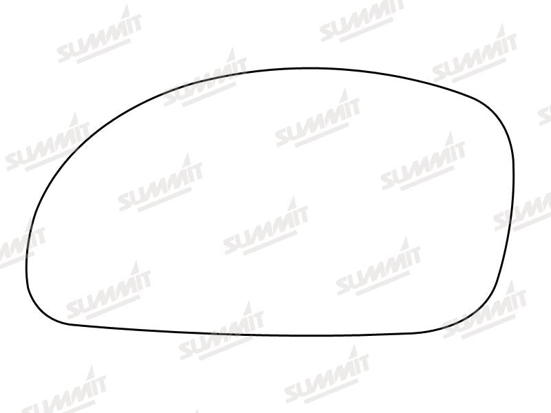 Summit Stick-On Standard Mirror Glass fits Hyundai Lantra LHS Summit - Dynamic Drive