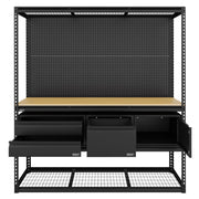 Sealey Heavy-Duty Modular Workbench & Racking Kit with 3 Storage Units Sealey - Dynamic Drive