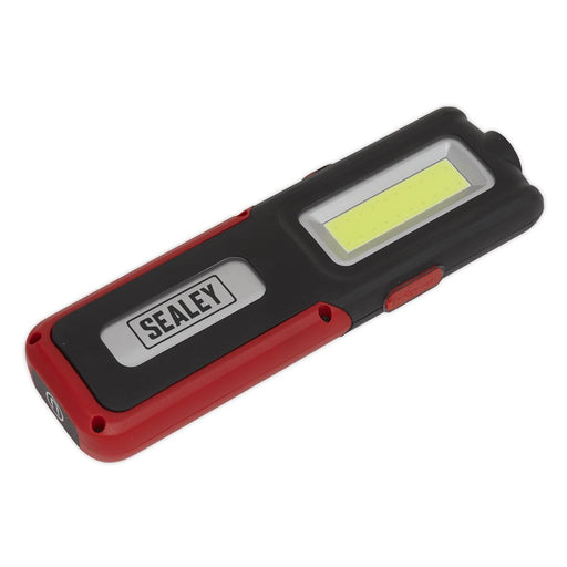 Sealey LED318 Rechargeable Inspection Lamp 5W COB + 3W LED + Power Bank Red Sealey  - Dynamic Drive