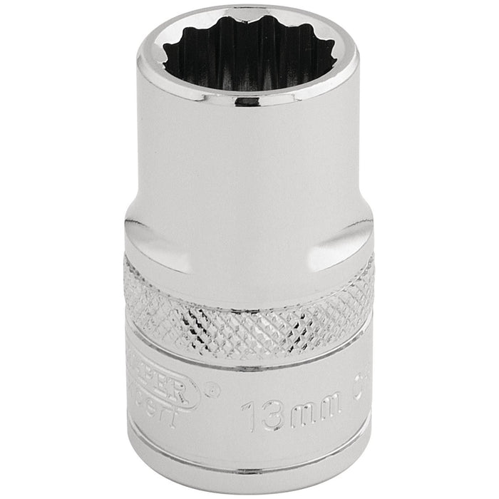 Draper HI-TORQ 12 Point Socket, 1/2" Sq. Dr., 13mm 33105 Draper - Dynamic Drive