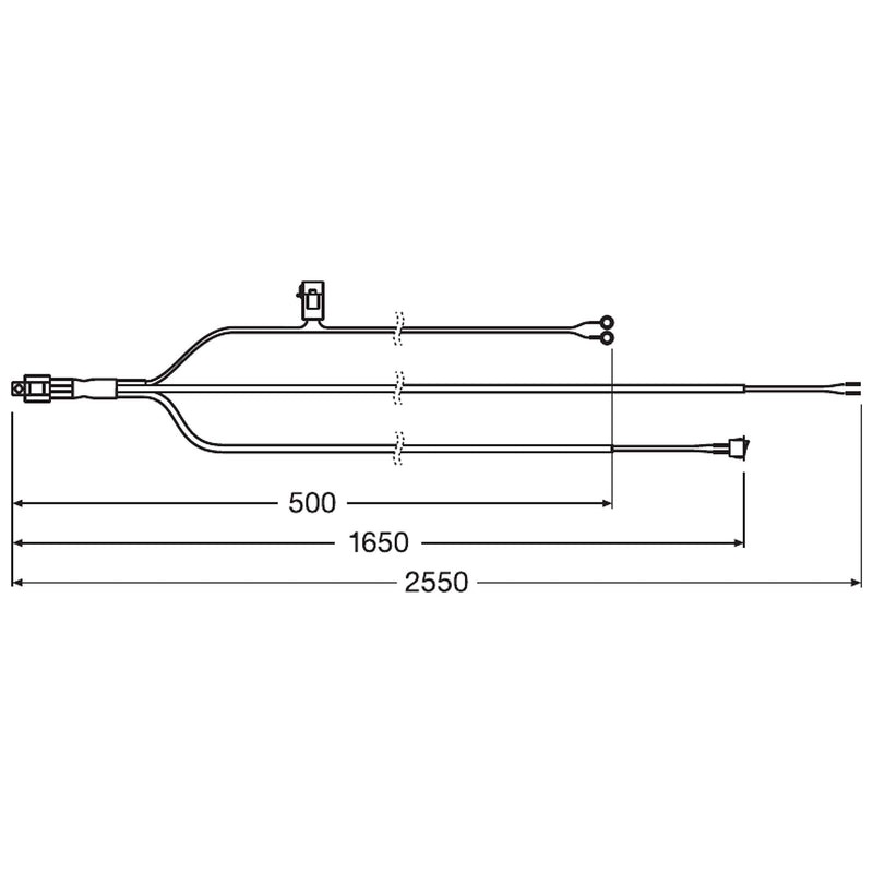 Osram LEDriving WIRE HARNESS AX 1LS, wiring harness for car light strips, light Osram - Dynamic Drive