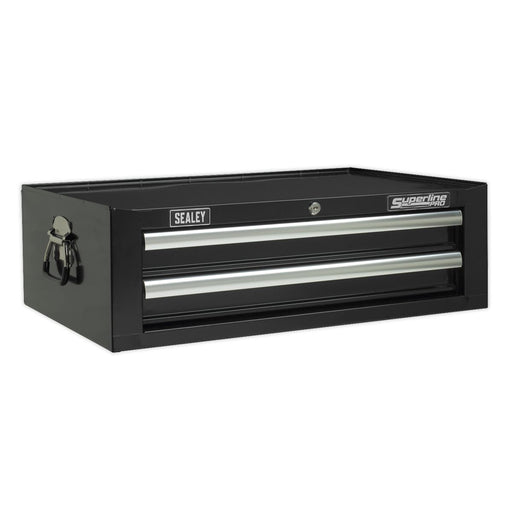 Sealey Mid-Box 2 Drawer with Ball-Bearing Slides - Black Sealey  - Dynamic Drive