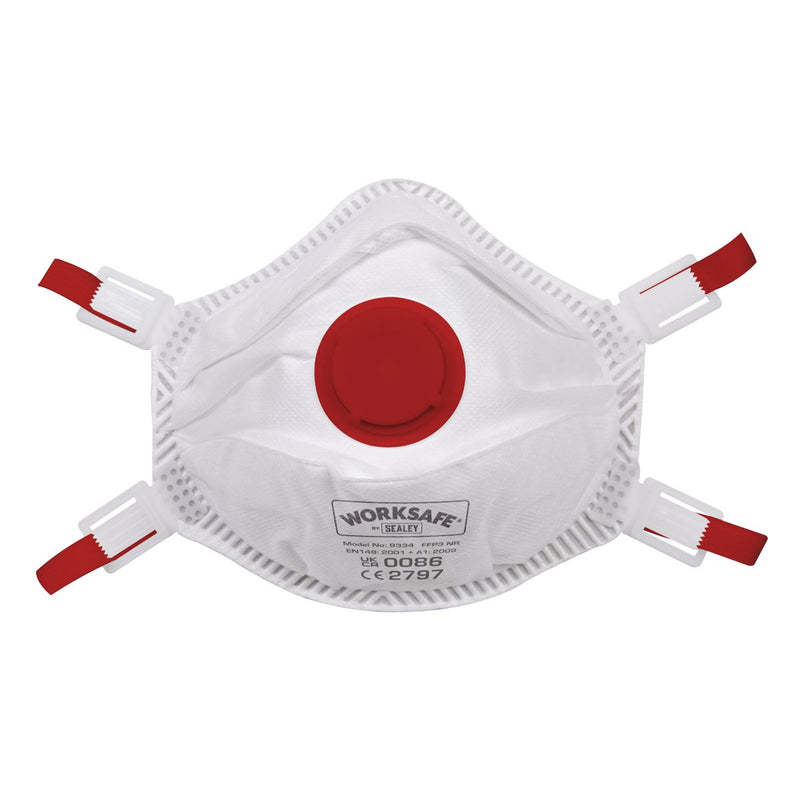 Worksafe Worksafe FFP3 Valved Cup Mask - Pack of 3 9334/3 Worksafe - Dynamic Drive