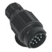 Sealey Towing Plug 13-Pin Euro Plastic 12V Twin Inlet TB54 Sealey - Dynamic Drive
