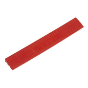 Sealey Polypropylene Floor Tile Edge 400 x 60mm Red Male Pack of 6 FT3ERM Sealey - Dynamic Drive