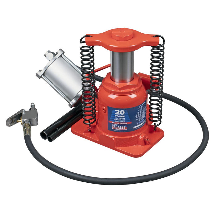Sealey Low Profile Air Operated Hydraulic Bottle Jack 20 Tonne YAJ20SLE Sealey - Dynamic Drive