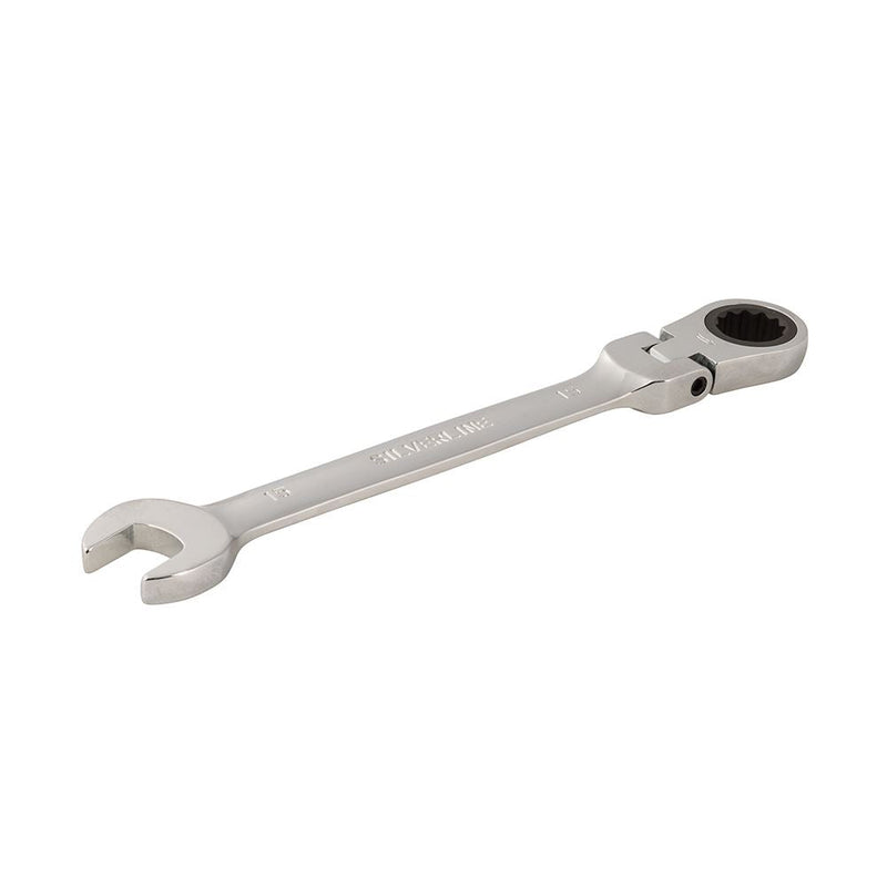 Silverline Flexible Head Ratchet Spanner 15mm Silverline - Dynamic Drive