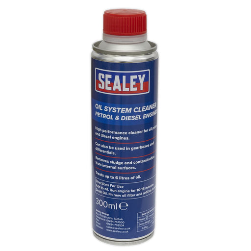 Sealey Oil System Cleaner 300ml Petrol & Diesel Engines OSCL300 Sealey  - Dynamic Drive