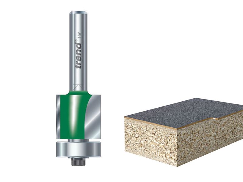 Trend C115 x 1/4 TCT 90° Bearing Guided Trimmer Cutter 9.5 x 12.7mm Trend - Dynamic Drive