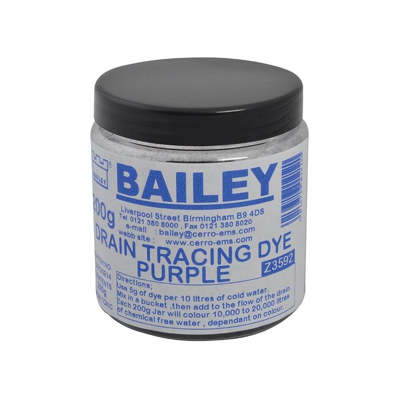 Bailey Products 3592 Drain Tracing Dye - Purple Bailey Products - Dynamic Drive