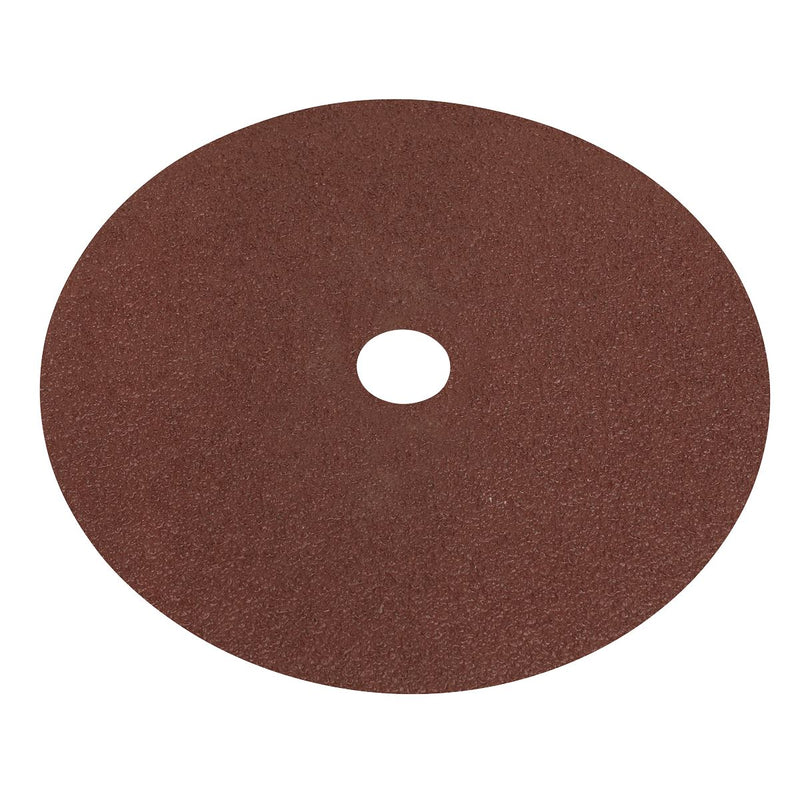 Sealey Fibre Backed Disc175mm 40Grit Pack of 25 WSD740 Sealey - Dynamic Drive